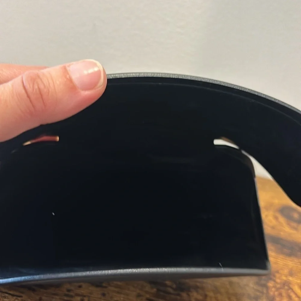 Armani Exchange black sunglass hard cover case